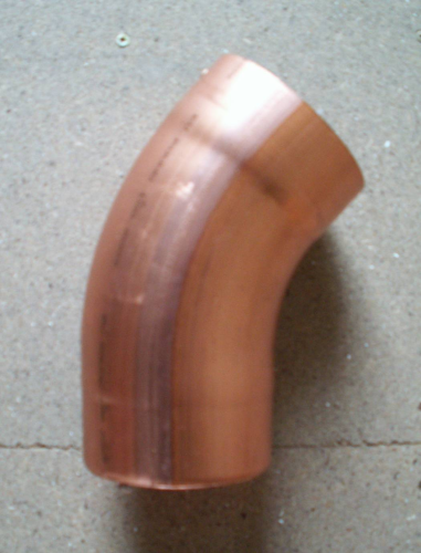 Bogen Kupfer 40° 100 mm