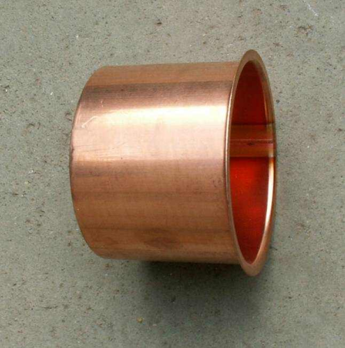 Kastenrinnen-Lötstutzen Kupfer 80 mm